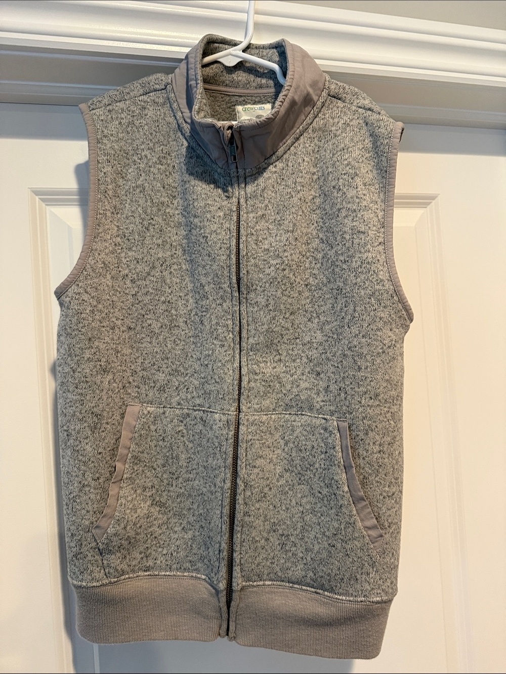 CrewcutsCozy Grey Boys’s Zip Front Vest